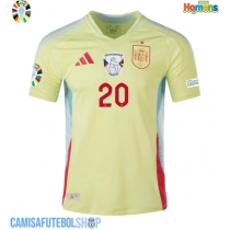 Camisa de time de futebol Espanha Pedri Gonzalez #20 Replicas 2º Equipamento Europeu 2024 Manga Curta
